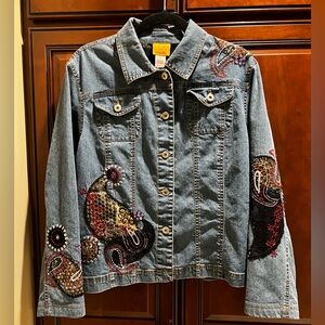 Woman's Ruby Rd Denim Jean Jacket - 12
